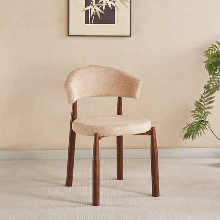SET DEAL 6 stuks: Eetkamerstoel Japandi bruin Ouma walnoot