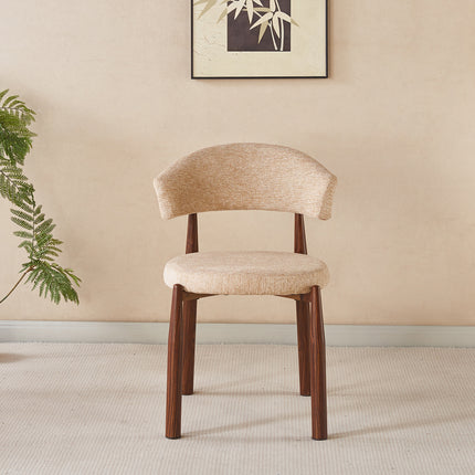 SET DEAL 6 stuks: Eetkamerstoel Japandi bruin Ouma walnoot