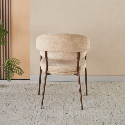 SET DEAL: 6 stuks Eetkamerstoel Japandi bruin Julian walnoot