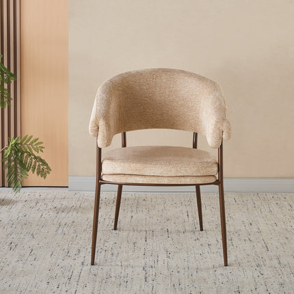 SET DEAL: 6 stuks Eetkamerstoel Japandi bruin Julian walnoot