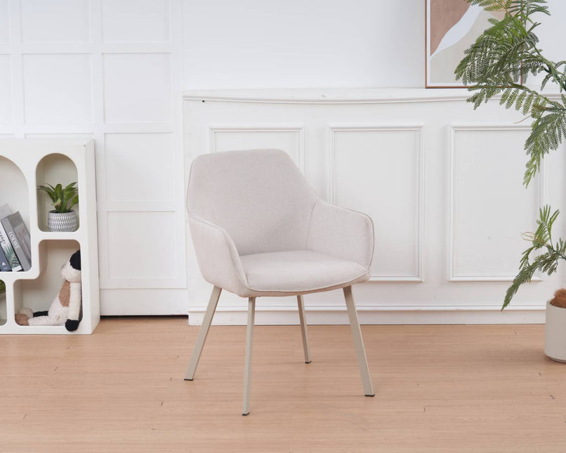 SET DEAL: 4 stuks Eetkamerstoel beige velvet Maris