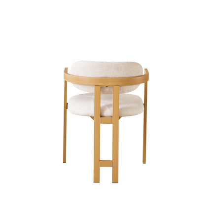 SET DEAL 4 stuks: Eetkamerstoel Japandi beige Maureen lichtbruin