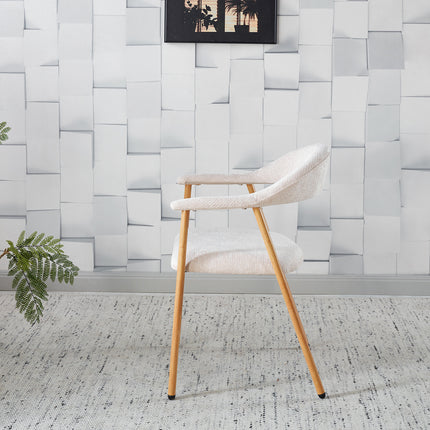 SET DEAL: 6 stuks Eetkamerstoel Japandi beige Mika lichtbruin