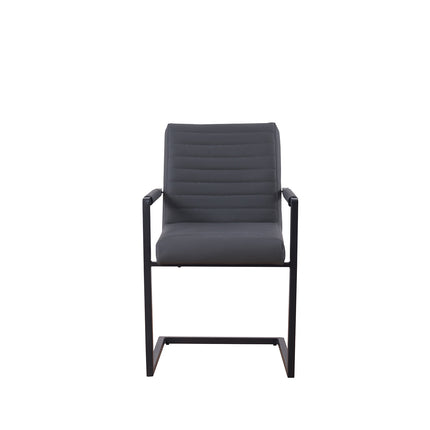 SET DEAL: 6 stuks Eetkamerstoel Noor antraciet eco-leer