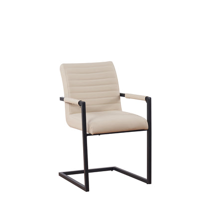 SET DEAL: 6 stuks Eetkamerstoel Noor beige eco-leer