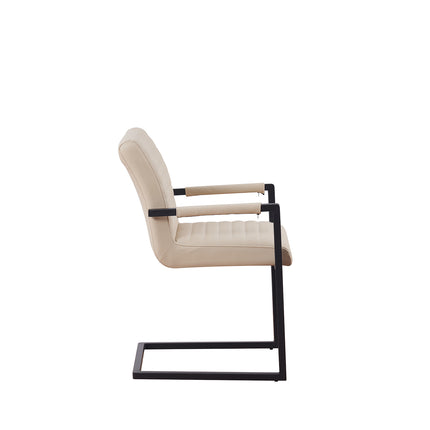 SET DEAL: 6 stuks Eetkamerstoel Noor beige eco-leer