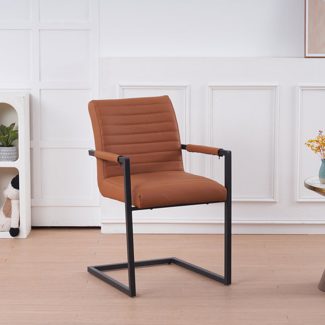 SET DEAL: 6 stuks Eetkamerstoel Noor cognac eco-leer