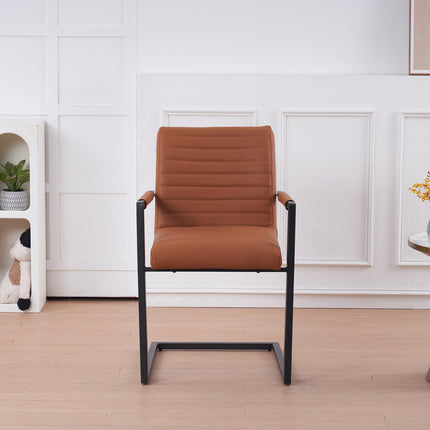 SET DEAL: 6 stuks Eetkamerstoel Noor cognac eco-leer