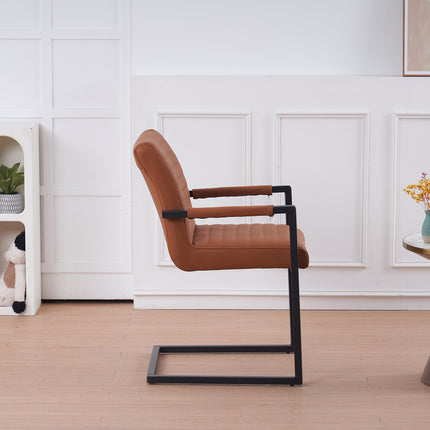 SET DEAL: 6 stuks Eetkamerstoel Noor cognac eco-leer