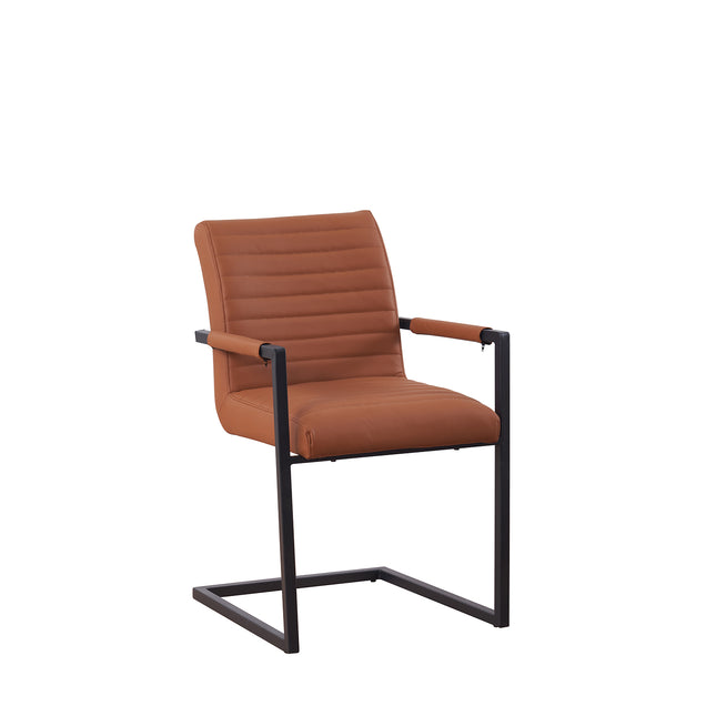 SET DEAL: 6 stuks Eetkamerstoel Noor cognac eco-leer