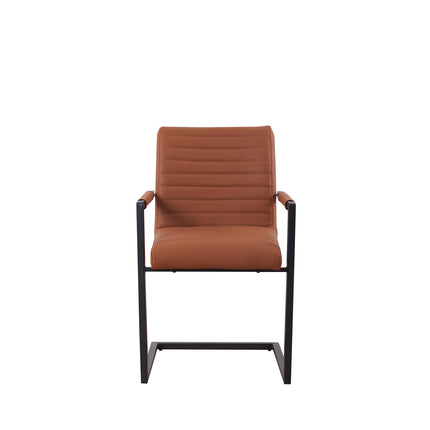 SET DEAL: 6 stuks Eetkamerstoel Noor cognac eco-leer