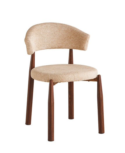 SET DEAL 4 stuks: Eetkamerstoel Japandi bruin Ouma walnoot