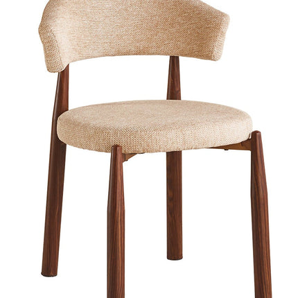 SET DEAL 4 stuks: Eetkamerstoel Japandi bruin Ouma walnoot