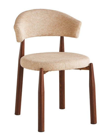 SET DEAL 4 stuks: Eetkamerstoel Japandi bruin Ouma walnoot