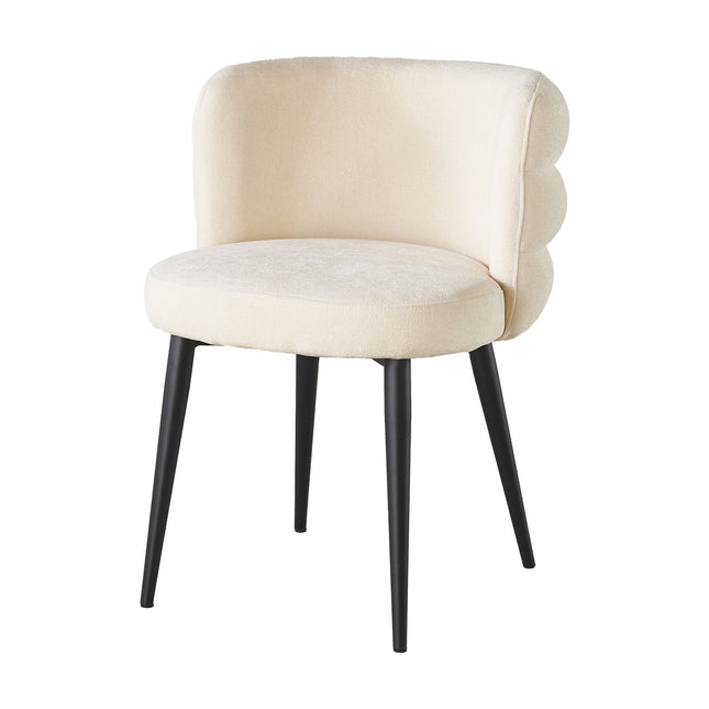 Eetkamerstoel Quinn beige chenille