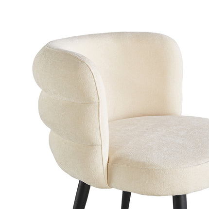 SET DEAL 4 stuks: Eetkamerstoel Quinn beige chenille