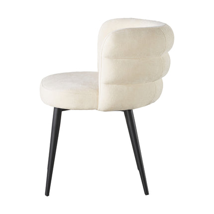 SET DEAL 4 stuks: Eetkamerstoel Quinn beige chenille
