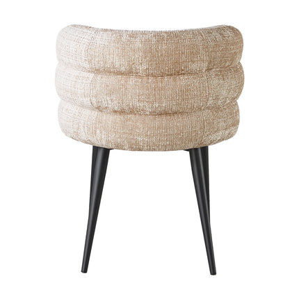Eetkamerstoel Quinn taupe chenille