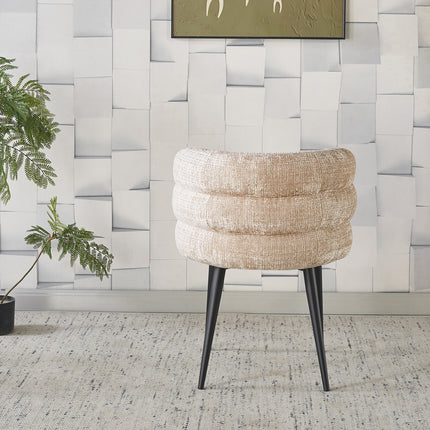 Eetkamerstoel Quinn taupe chenille