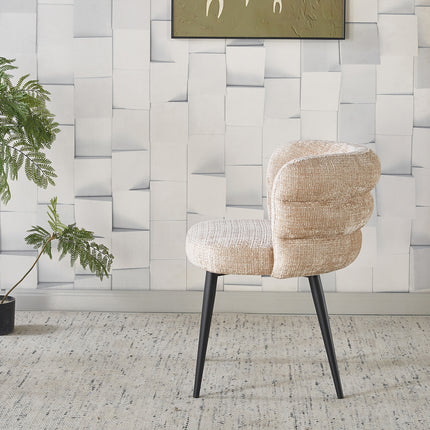 Eetkamerstoel Quinn taupe chenille