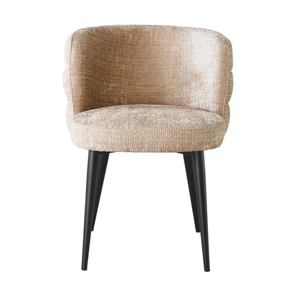 Eetkamerstoel Quinn taupe chenille