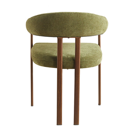 Eetkamerstoel Japandi groen Sena walnoot