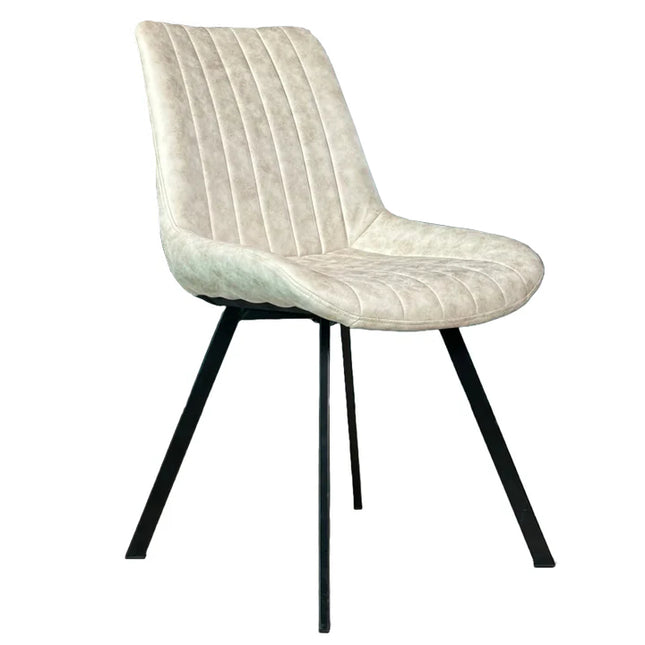 Eetkamerstoel beige microvezel Susta
