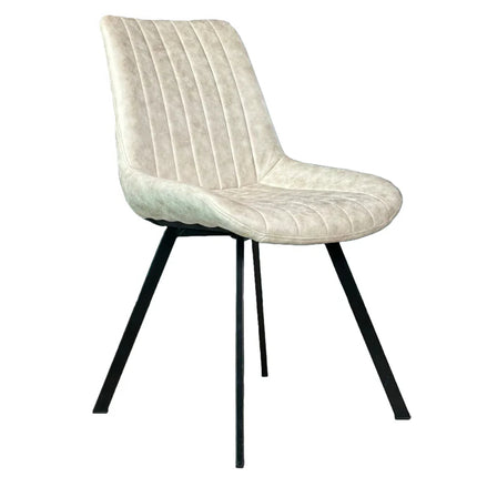 Eetkamerstoel beige microvezel Susta
