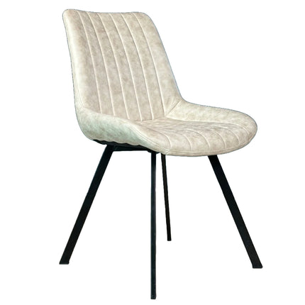 SET DEAL: 4 stuks Eetkamerstoel Susta beige microvezel eetstoel