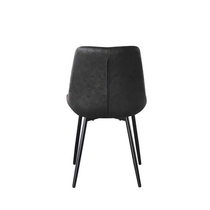 SET DEAL: 4 Eetkamerstoelen zwart microvezel Susta