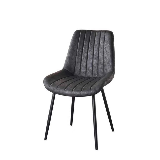 SET DEAL: 6 Eetkamerstoelen zwart microvezel Susta