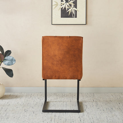 SET DEAL 6 stuks: Eetkamerstoel Vito cognac microvezel