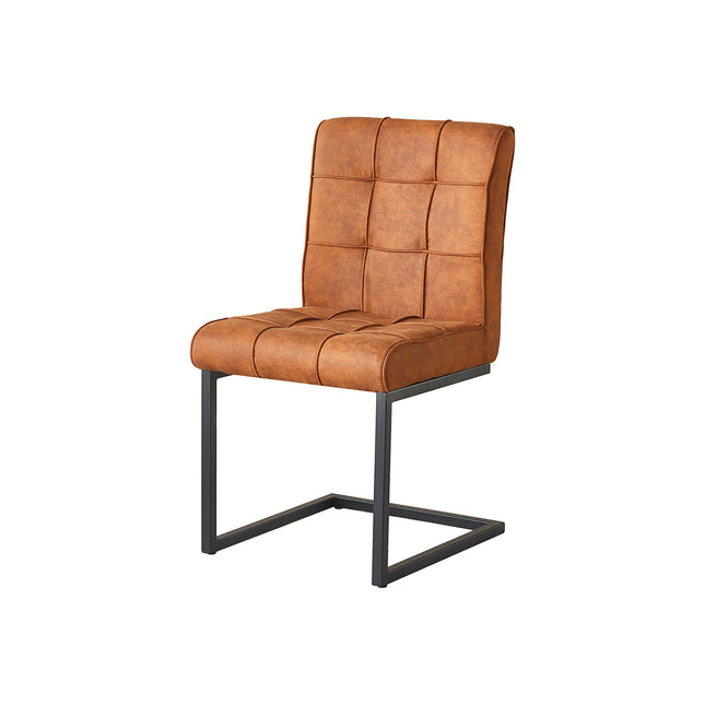 Eetkamerstoel Vito cognac microvezel