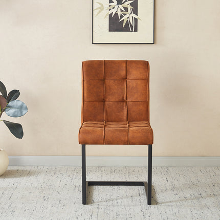 SET DEAL 6 stuks: Eetkamerstoel Vito cognac microvezel