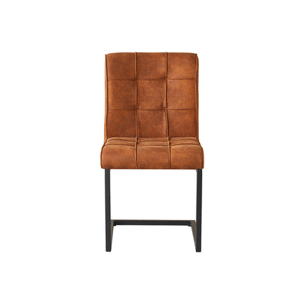 SET DEAL 6 stuks: Eetkamerstoel Vito cognac microvezel