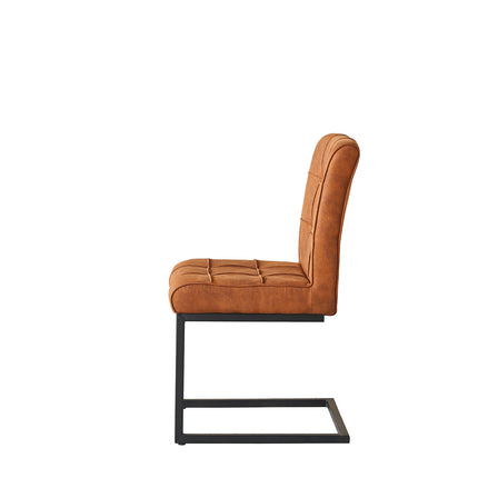 SET DEAL 6 stuks: Eetkamerstoel Vito cognac microvezel