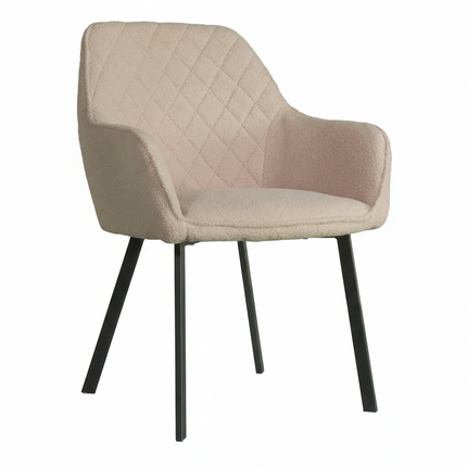 SET DEAL 4 stuks: Eetkamerstoel beige teddy Yurgan