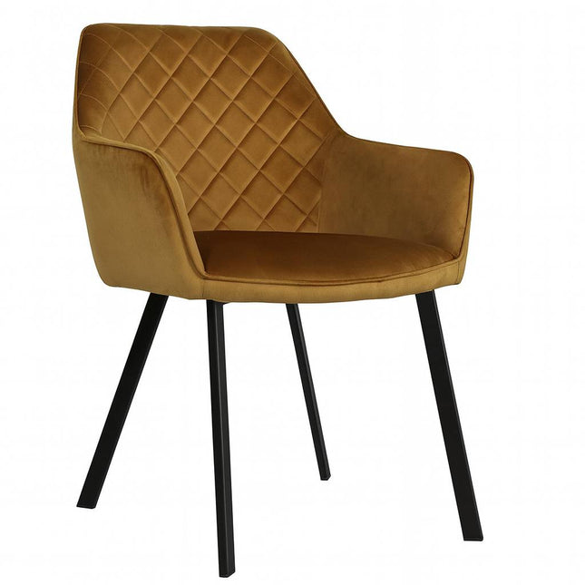 Eetkamerstoel bruin velvet Yurgan