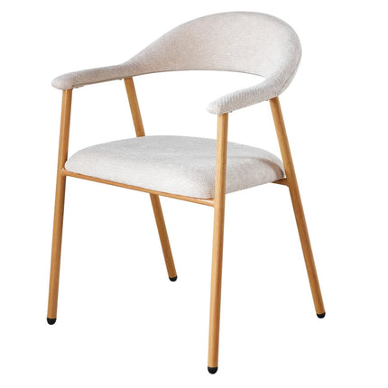 Eetkamerstoel Japandi beige Mika lichtbruin