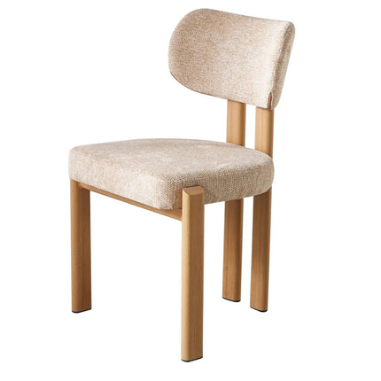 Eetkamerstoel Japandi bruin Naomi lichtbruin