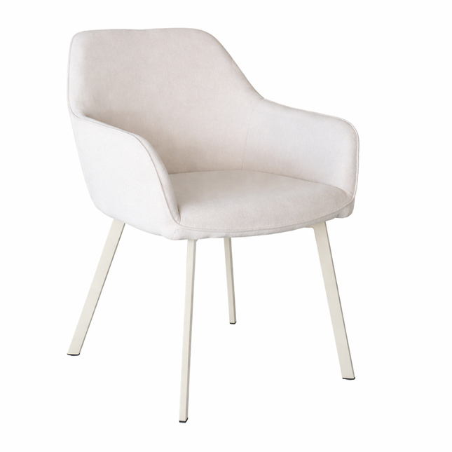 Eetkamerstoel beige stof Maris