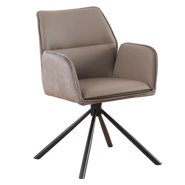 SET DEAL: 6 stuks Eetkamerstoel draaibaar bruin Emily