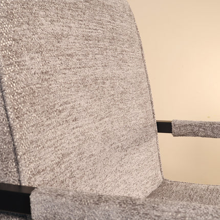 SET DEAL: 4 stuks Eetkamerstoel Milan grijs chenille