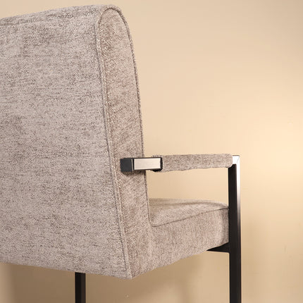 SET DEAL: 6 stuks Eetkamerstoel Milan grijs chenille