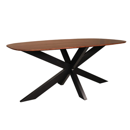 Eettafel Austin deens ovaal 180cm walnoot mangohout