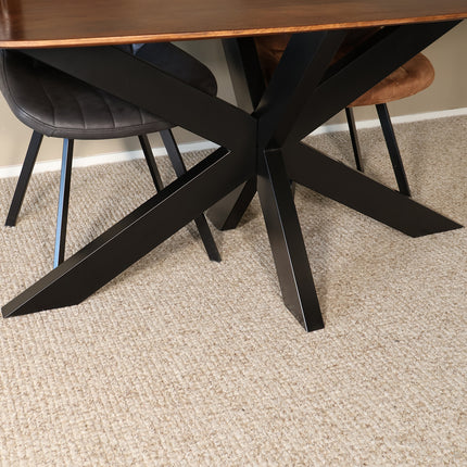 Eettafel Austin deens ovaal 180cm bruin mangohout