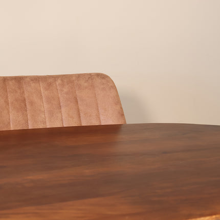Eettafel Austin deens ovaal 180cm bruin mangohout