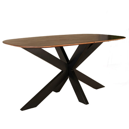 Eettafel Austin deens ovaal 180cm bruin mangohout