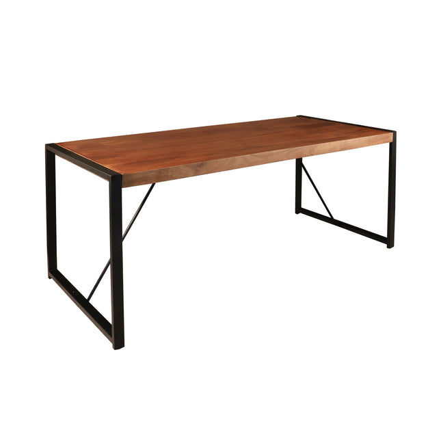 Eettafel Flora rechthoekig 200cm bruin mangohout