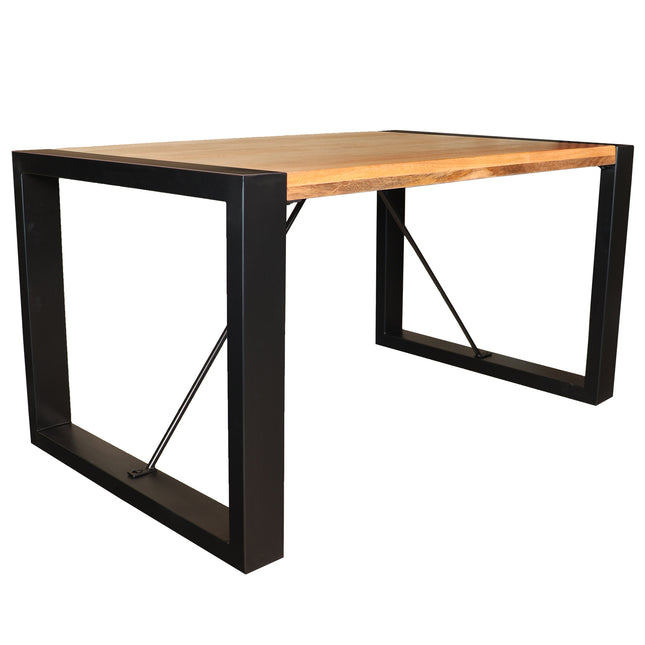 Eettafel Jonas rechthoekig 140cm lichtbruin mangohout